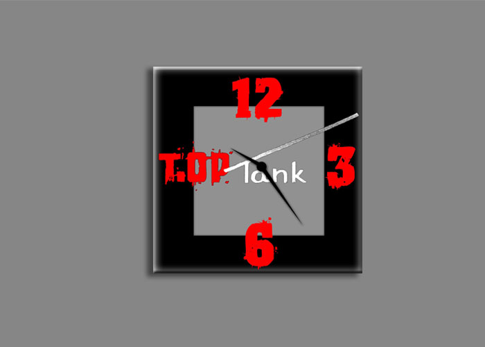 7 / 22 - projekt zegara naściennego T.OP-tank