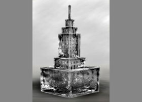 projekt statuetki PKiN - żywica