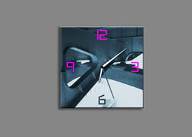 projekt zegara naściennego dla MOSTOSTAL