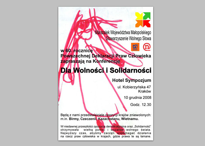 25 / 27 - plakat konferencji DNI SOLIDARNOŚCI I WOLNOŚCI