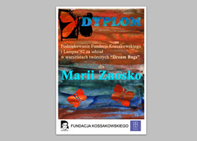 dyplom uczestnika warsztatów DREAM BAGS