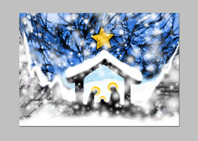 pocztówka bożonarodzeniowa