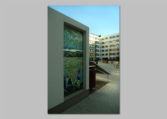 28 / 57 - mozaika ARTYSTYCZNY ŻOLIBORZ - KOLONIA J.MIERZEJEWSKIEGO realizacja D.Brodowska wraz z T.Znosko