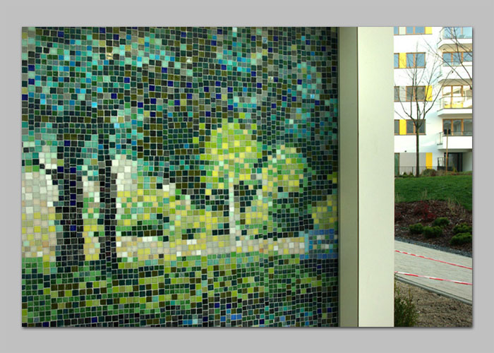 31 / 57 - mozaika ARTYSTYCZNY ŻOLIBORZ - KOLONIA J.MIERZEJEWSKIEGO realizacja D.Brodowska wraz z T.Znosko