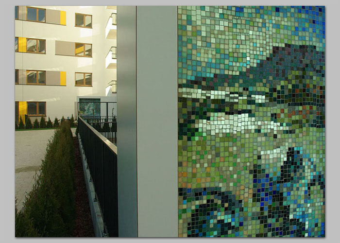 33 / 57 - mozaika ARTYSTYCZNY ŻOLIBORZ - KOLONIA J.MIERZEJEWSKIEGO realizacja D.Brodowska wraz z T.Znosko