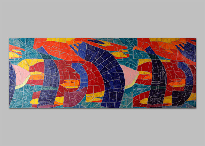 39 / 57 - mozaika ARTYSTYCZNY ŻOLIBORZ - KOLONIA PIWOWARSKICH realizacja D.Brodowska wraz z T.Znosko