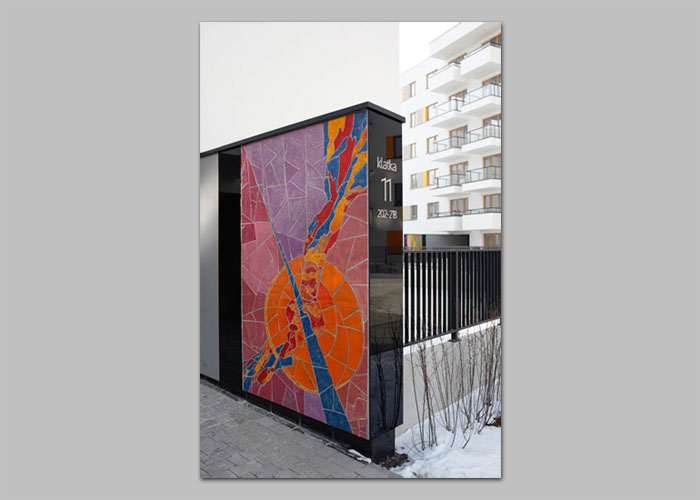 42 / 57 - mozaika ARTYSTYCZNY ŻOLIBORZ - KOLONIA PIWOWARSKICH realizacja D.Brodowska wraz z T.Znosko