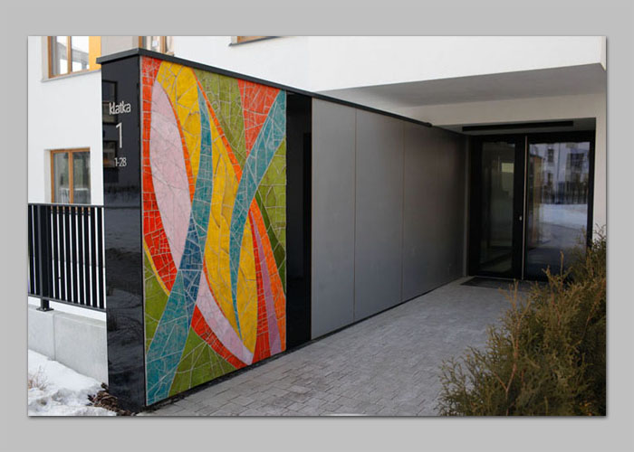 44 / 57 - mozaika ARTYSTYCZNY ŻOLIBORZ - KOLONIA PIWOWARSKICH realizacja D.Brodowska wraz z T.Znosko