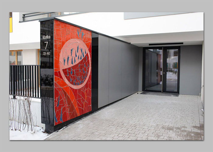 46 / 57 - mozaika ARTYSTYCZNY ŻOLIBORZ - KOLONIA PIWOWARSKICH realizacja D.Brodowska wraz z T.Znosko