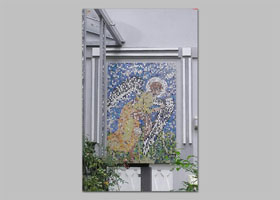 mozaika ANIOŁ - dom prywatny