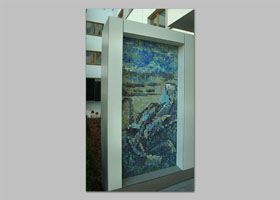 mozaika ARTYSTYCZNY ŻOLIBORZ - KOLONIA J.MIERZEJEWSKIEGO realizacja D.Brodowska wraz z T.Znosko