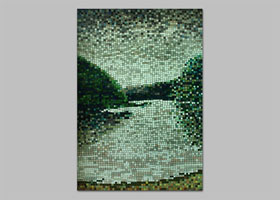 mozaika ARTYSTYCZNY ŻOLIBORZ - KOLONIA J.MIERZEJEWSKIEGO realizacja D.Brodowska wraz z T.Znosko