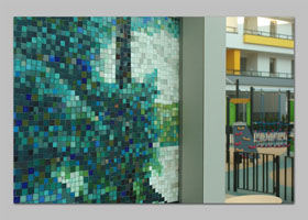 mozaika ARTYSTYCZNY ŻOLIBORZ - KOLONIA J.MIERZEJEWSKIEGO realizacja D.Brodowska wraz z T.Znosko