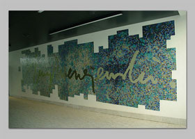 mozaika ARTYSTYCZNY ŻOLIBORZ - KOLONIA J.MIERZEJEWSKIEGO realizacja D.Brodowska wraz z T.Znosko