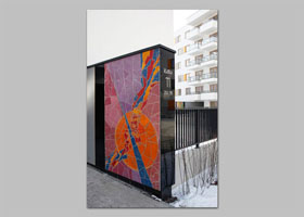 mozaika ARTYSTYCZNY ŻOLIBORZ - KOLONIA PIWOWARSKICH realizacja D.Brodowska wraz z T.Znosko