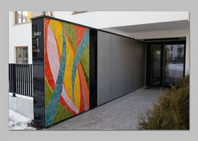 mozaika ARTYSTYCZNY ŻOLIBORZ - KOLONIA PIWOWARSKICH realizacja D.Brodowska wraz z T.Znosko