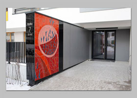 mozaika ARTYSTYCZNY ŻOLIBORZ - KOLONIA PIWOWARSKICH realizacja D.Brodowska wraz z T.Znosko